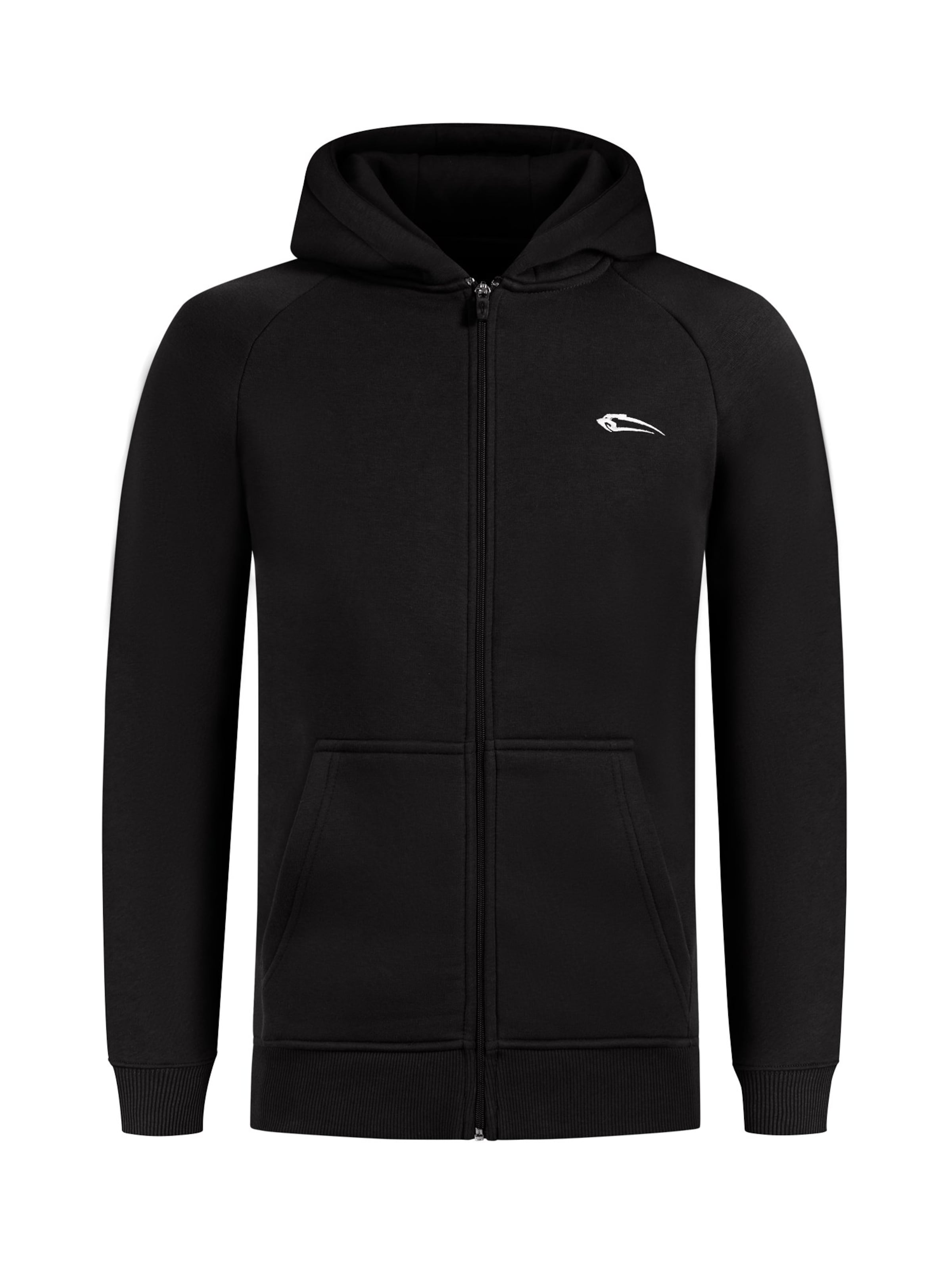Smilodox Sweat jacket in Black: front