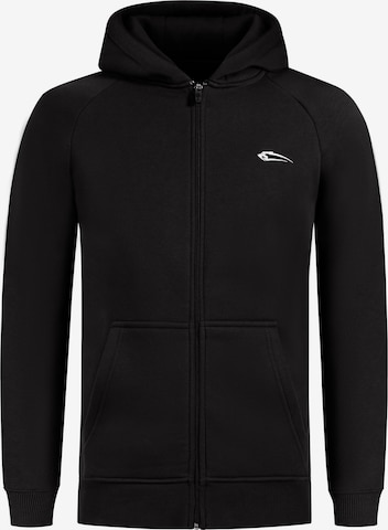 Smilodox Zip HoodieYasin in Schwarz: Vorderseite