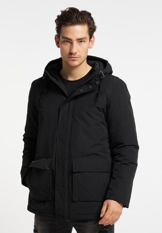 TUFFSKULL Winter Jacket in Black: front