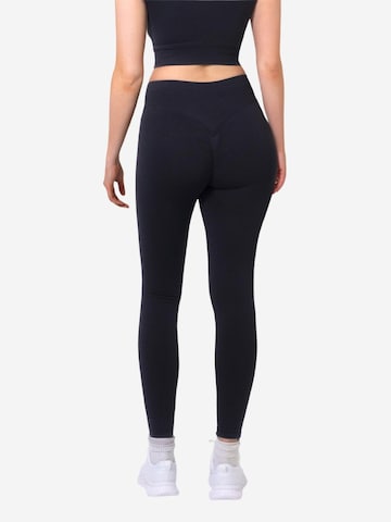 OYOJ Skinny Leggings 'Nova Active Scrunch Tights - Black' i svart