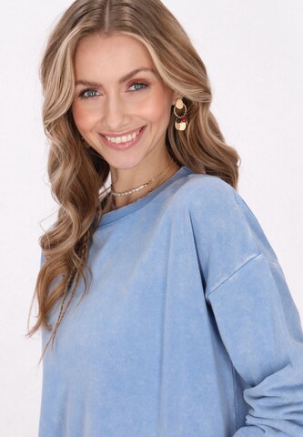 IZIA Sweatshirt 'Fashion Look' in Blauw