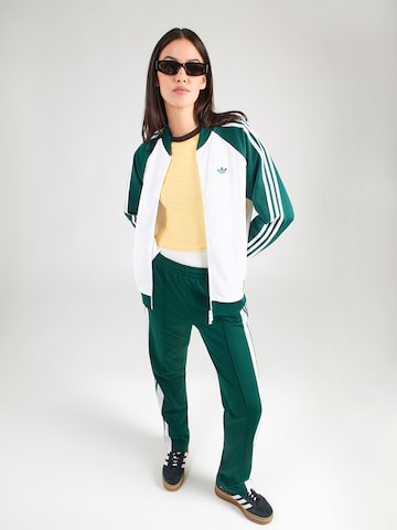 ADIDAS ORIGINALS Tepláková bunda - Biela