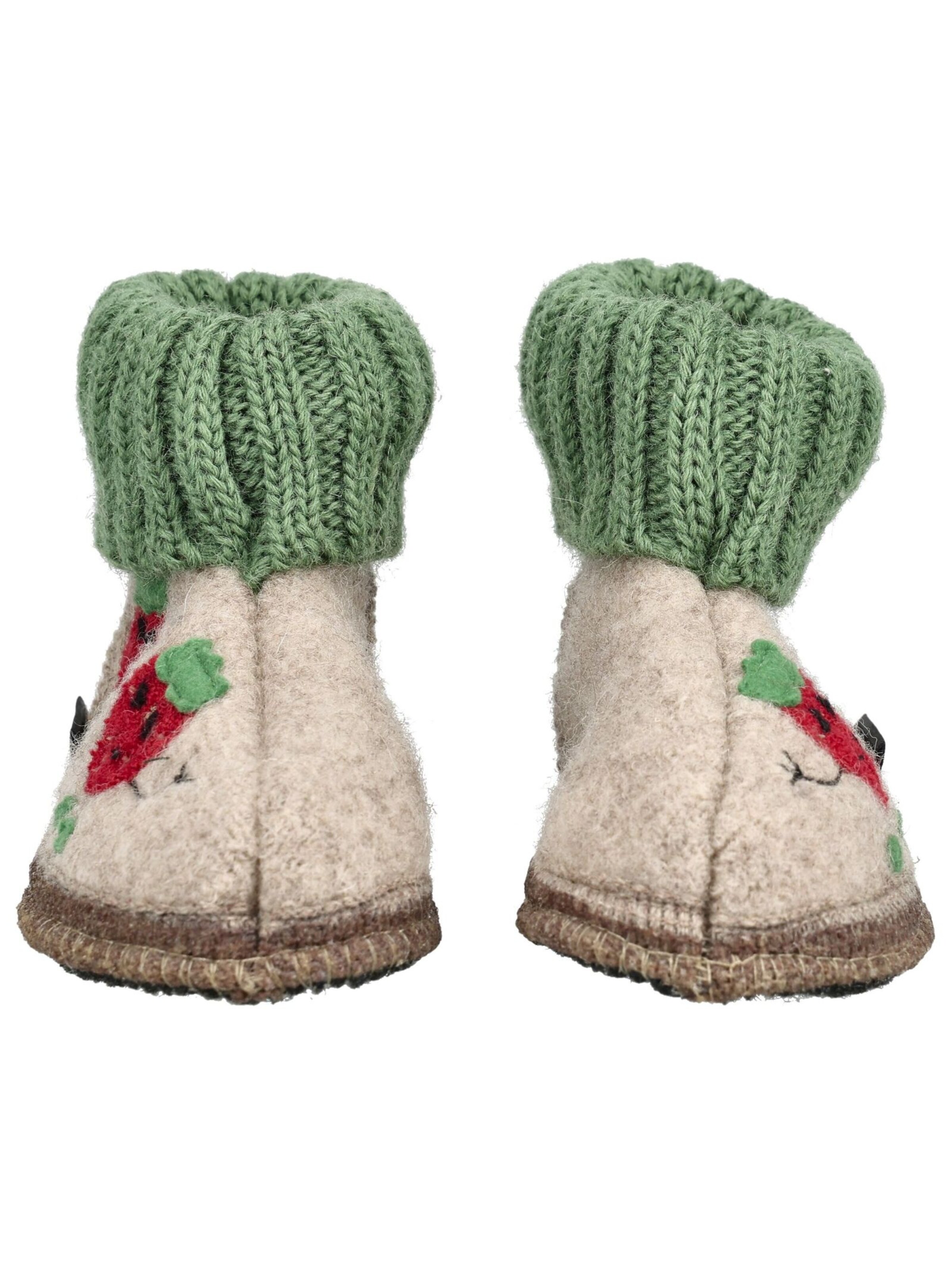 HAFLINGER Hausschuh in Beige