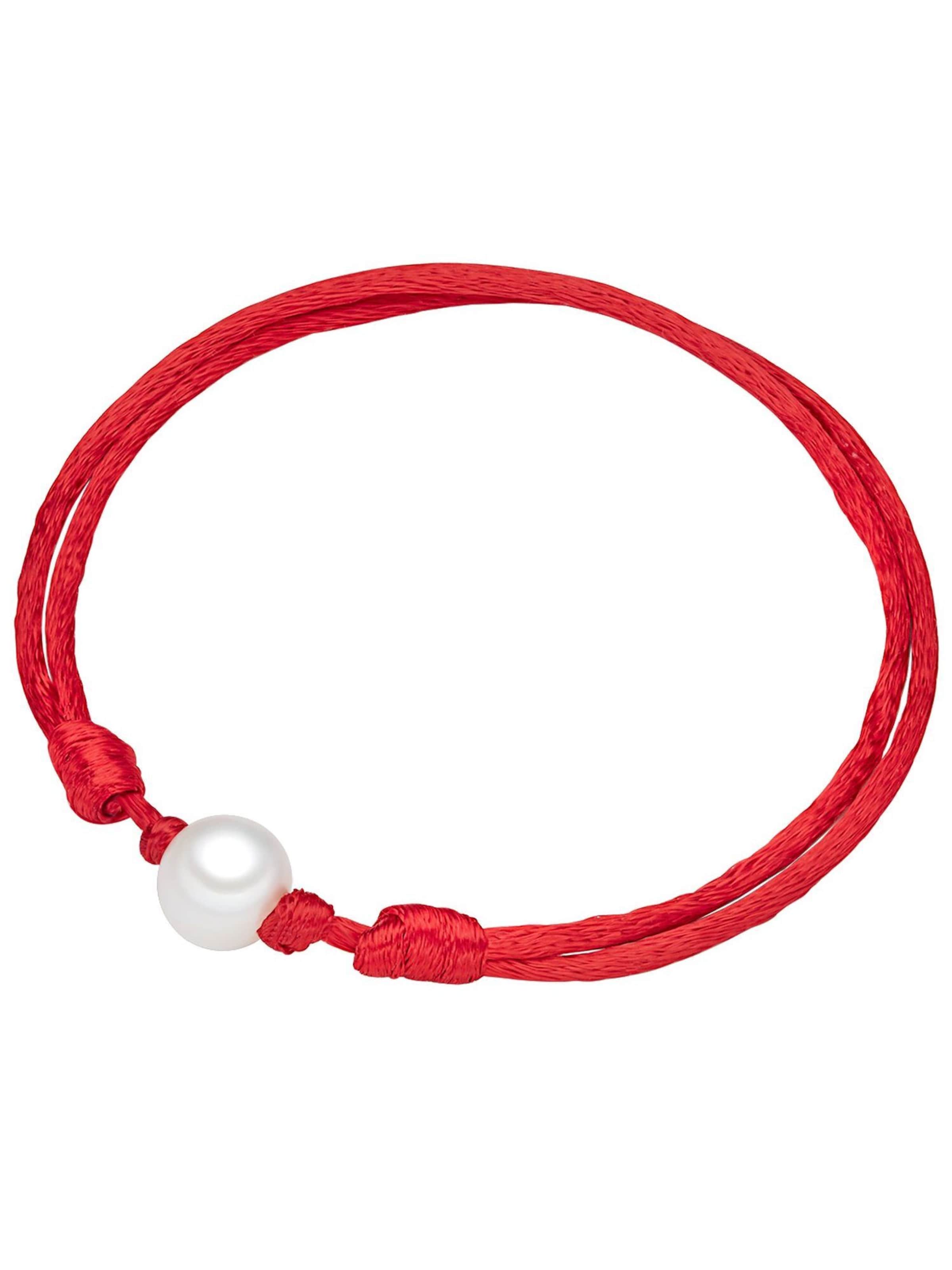 Valero Pearls Bracelet in Red: front