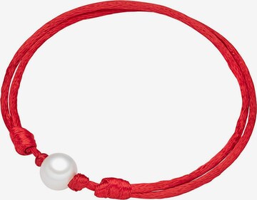 Valero Pearls Armband in Rood: voorkant