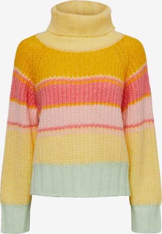 PIECES Curve Sweater 'NEILA' in Yellow: front