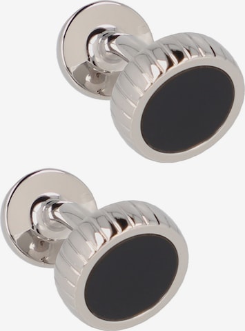 Boutons de manchette BOSS en argent : devant