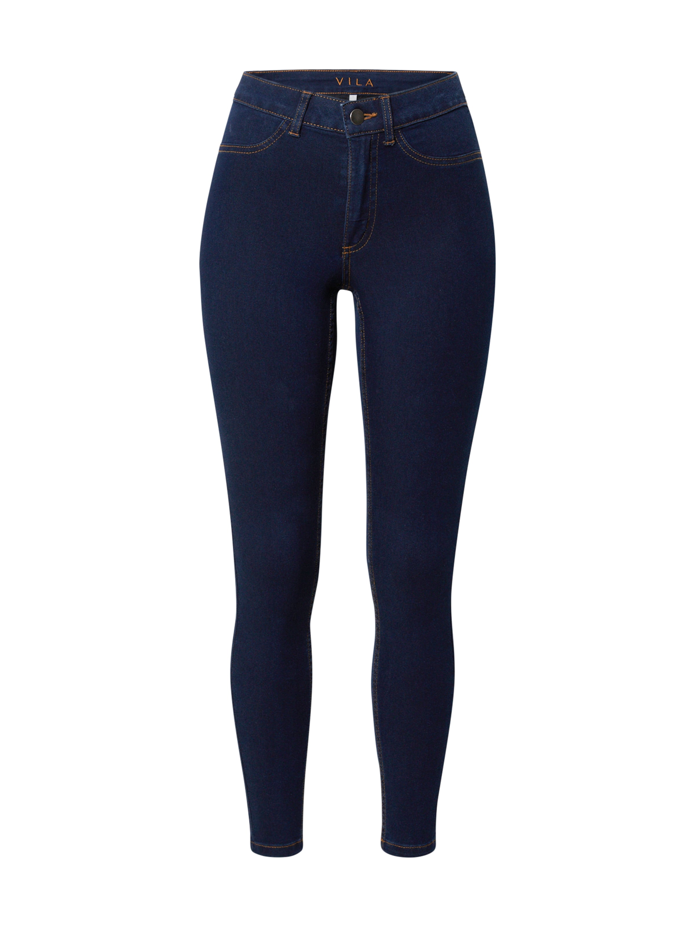 VILA Skinny Jeggings in Blue: front