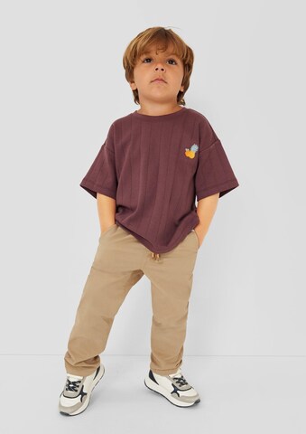 Baggy Pantalon s.Oliver en beige : devant