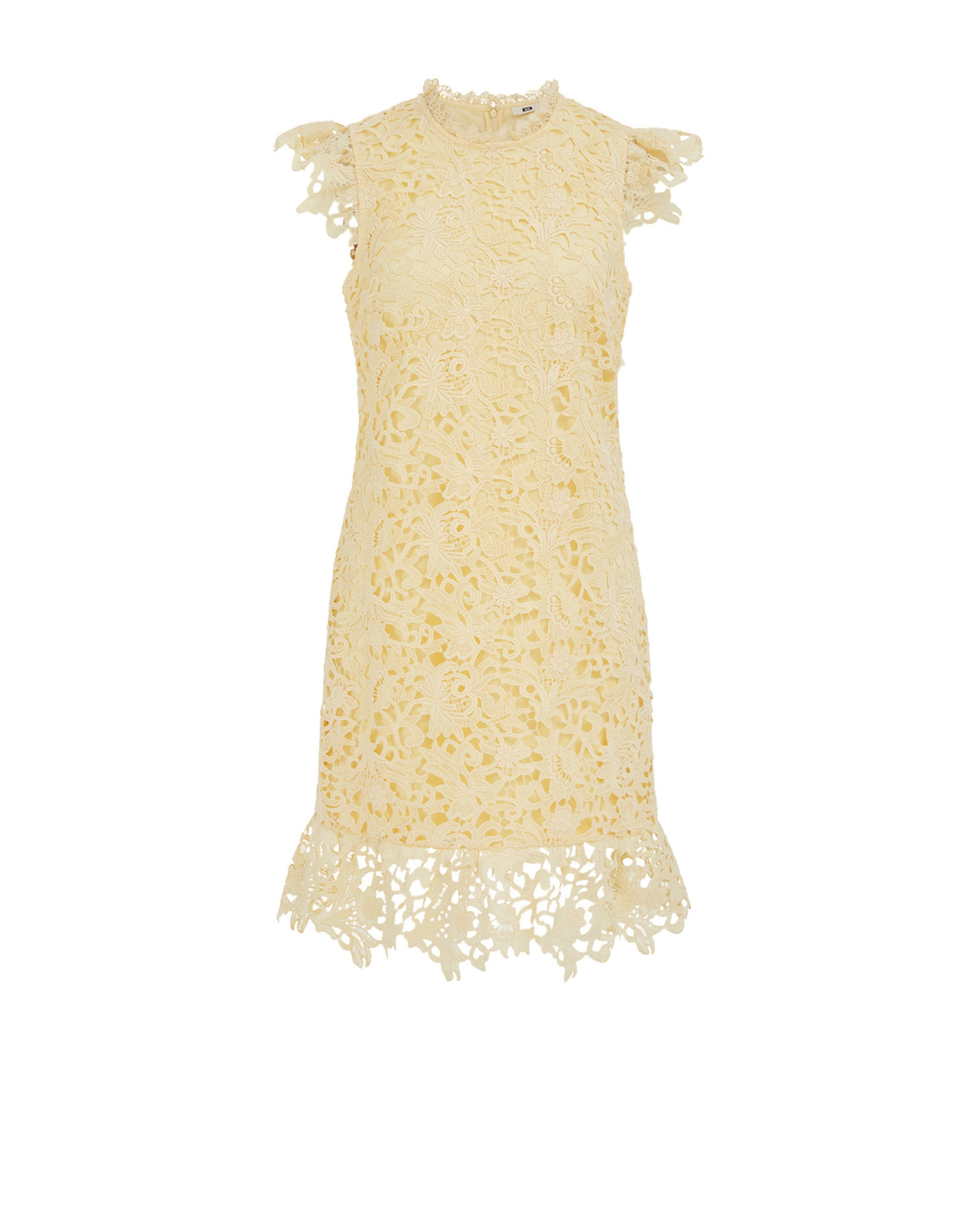 Abito da cocktail di WE Fashion in giallo: frontale