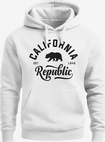 Neverless Sweatshirt 'California' in Weiß: Vorderseite
