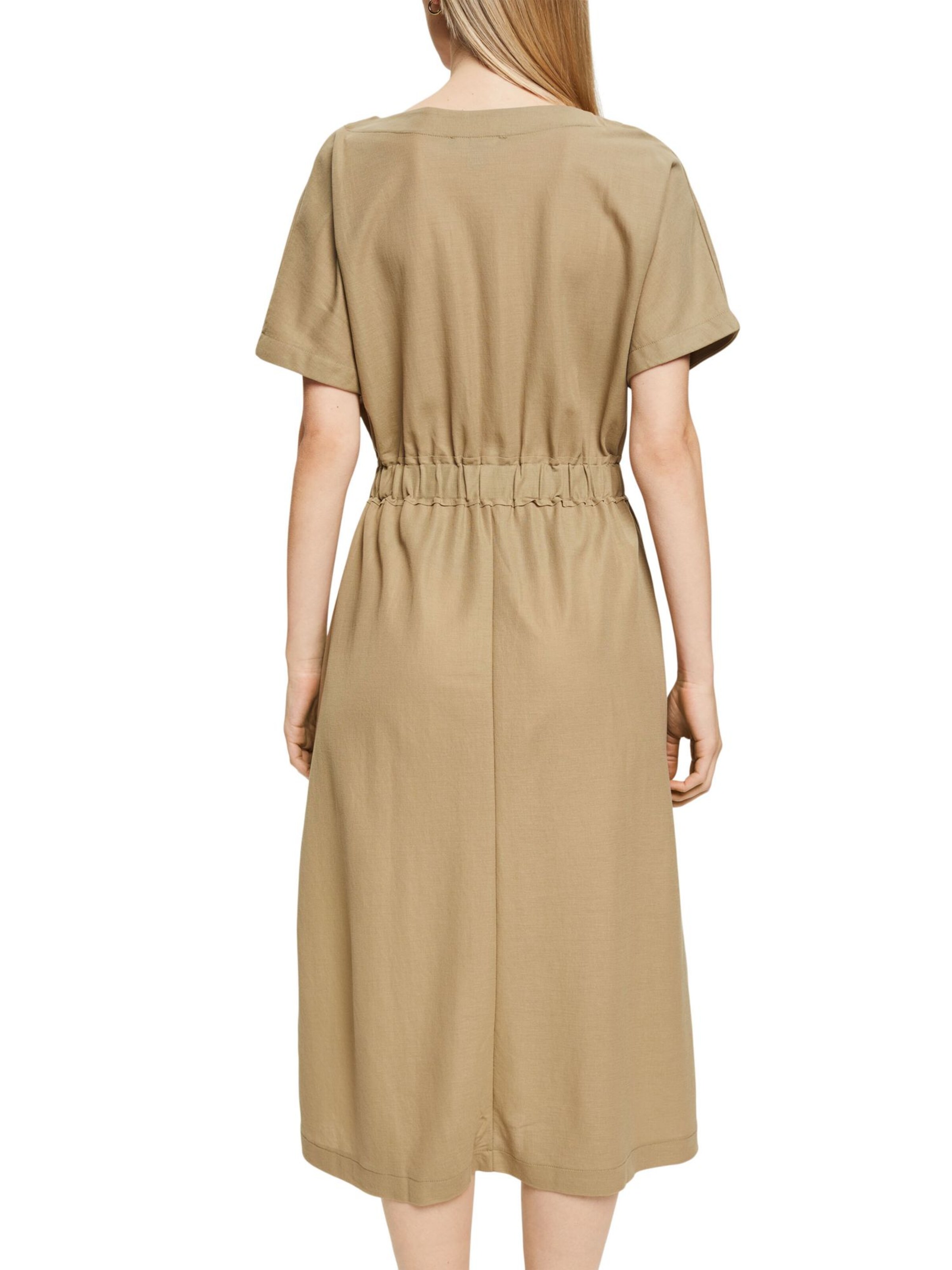 Frauen Große Größen Esprit Collection Kleid in Beige - HB23943