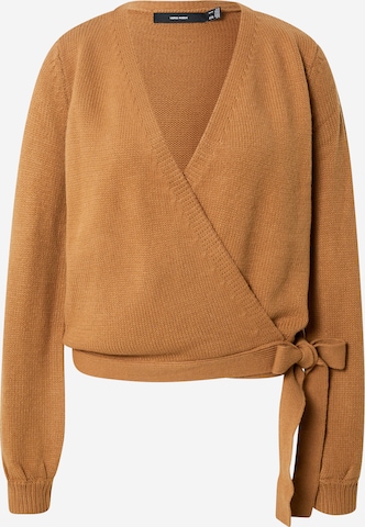 VERO MODA Cardigan 'Alvilda' i brun: forside