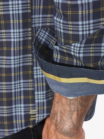 Jan Vanderstorm Comfort fit Button Up Shirt 'Jorgren' in Blue
