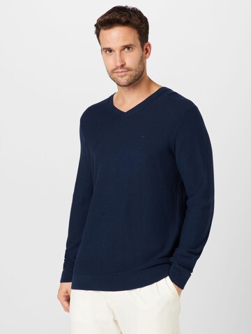 Pull-over 'Emil' MUSTANG en bleu : devant