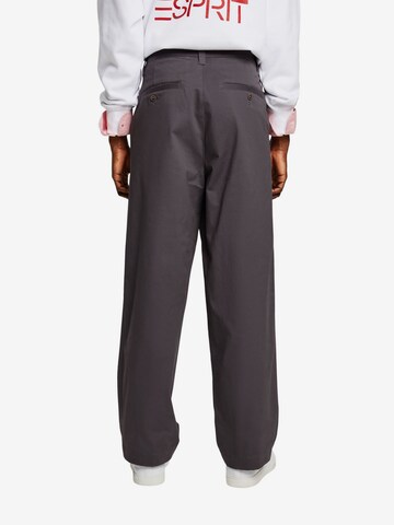 ESPRIT Wide leg Pantalon in Grijs