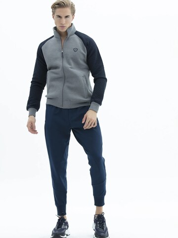 SCR. Sports sweat jacket 'LEBO' in Grey