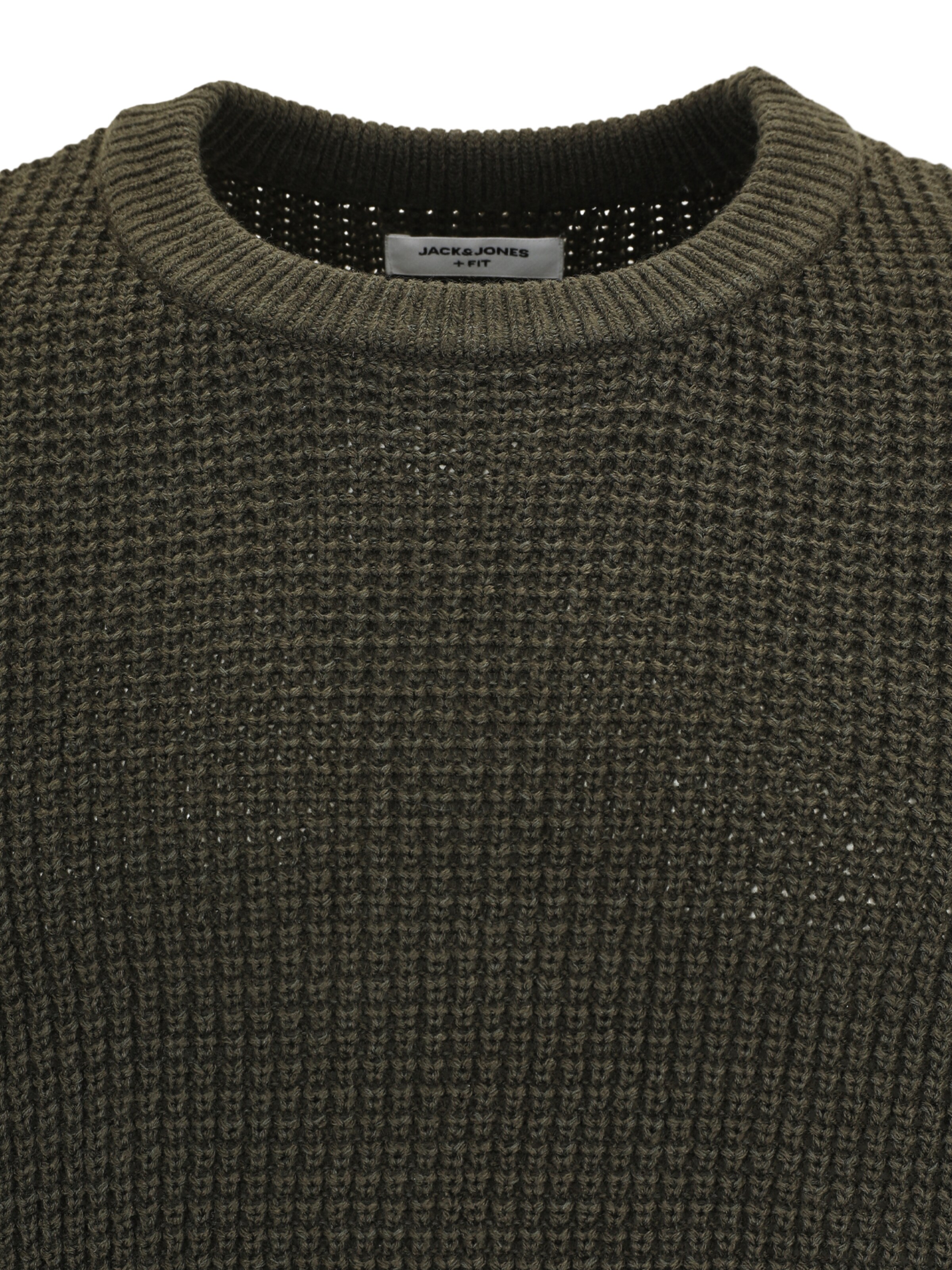 Jack & Jones Plus Pullover 'JJGLOBAL' in Grün