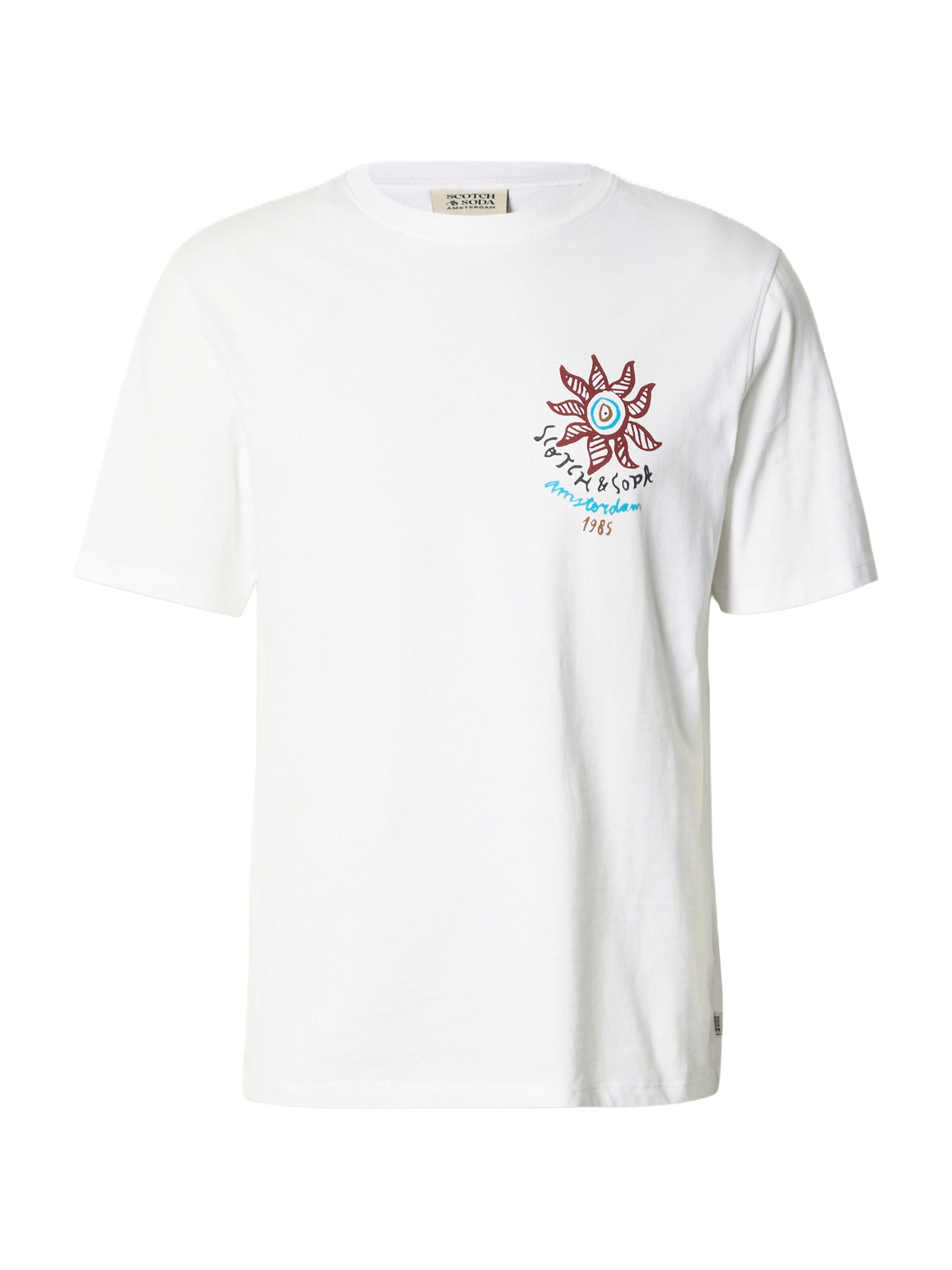 T-Shirt SCOTCH & SODA en blanc : devant