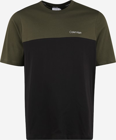 Calvin Klein T-Shirt in oliv / schwarz, Produktansicht