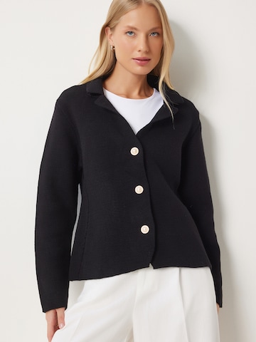 Happiness İstanbul Kardigán - fekete: elől