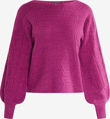 rožinė faina Megztinis: priekis