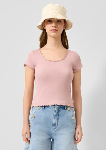 QS T-Shirt in Pink: Vorderseite