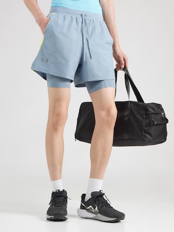 UNDER ARMOUR - regular Pantalón deportivo 'LAUNCH' en azul: frente