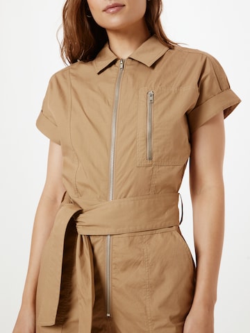 Warehouse Jumpsuit in Beige