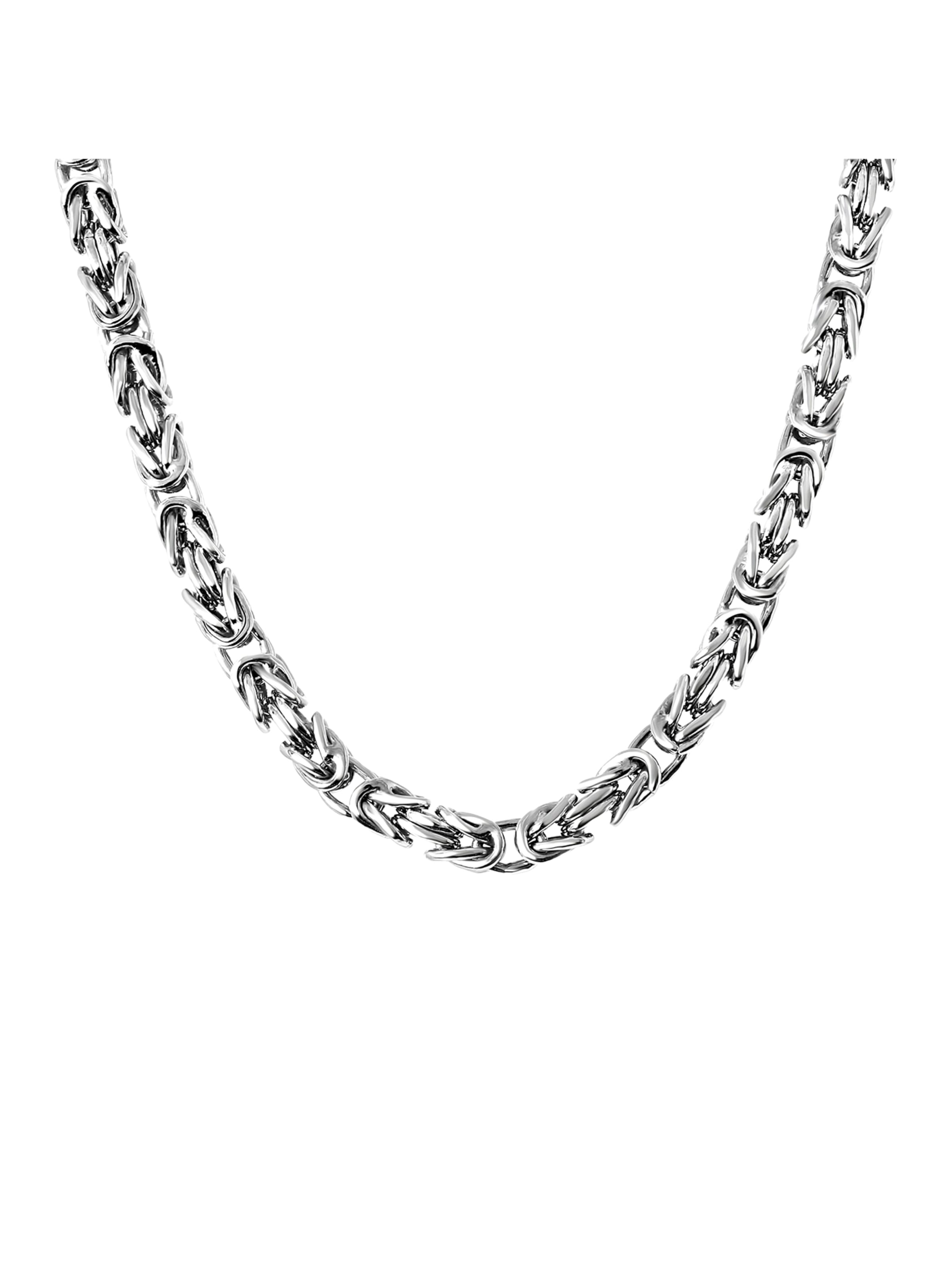 Chaîne 'High Class' Lucardi en argent : devant