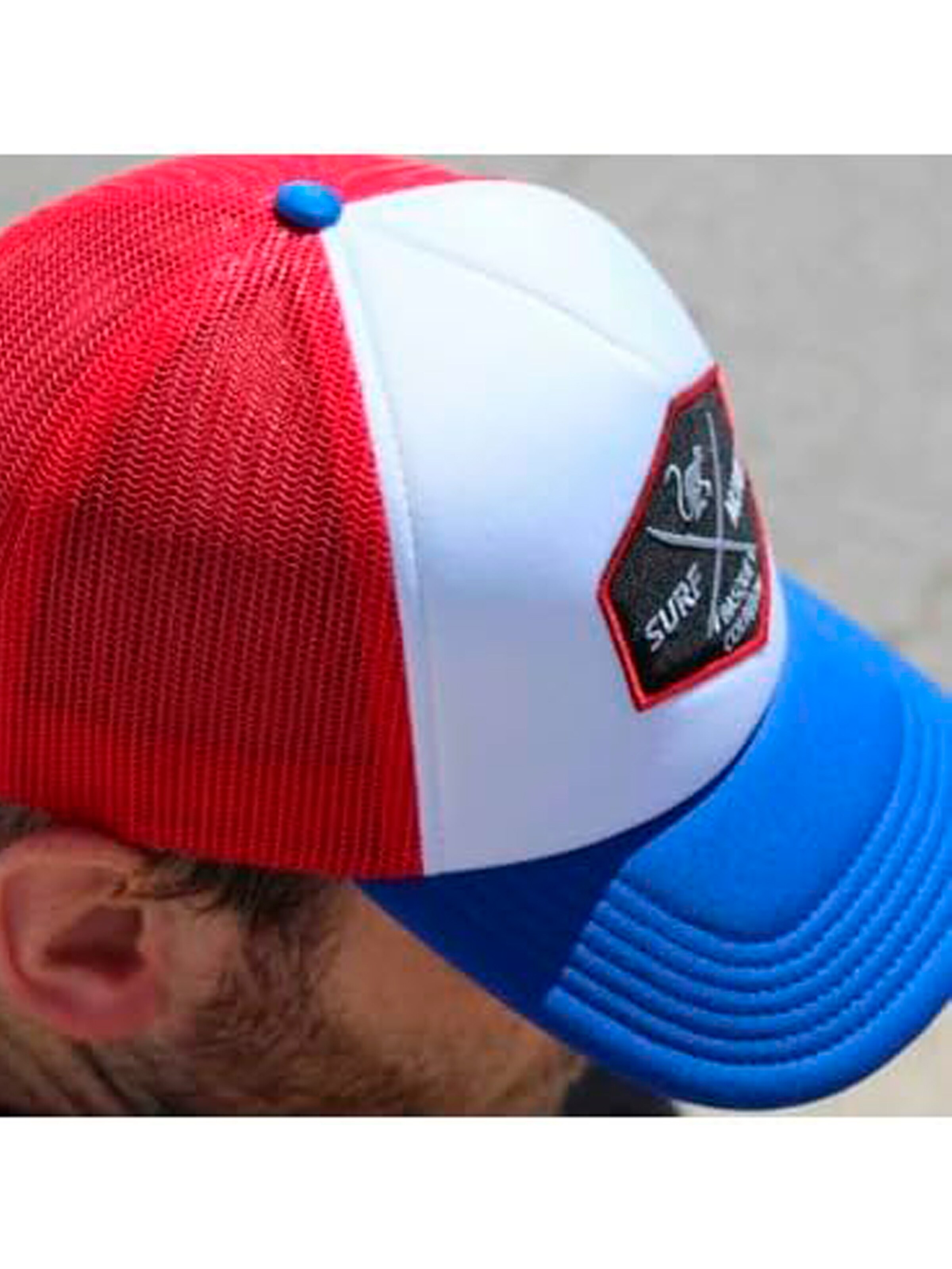 Surf Monkey Athletic Cap in Blue