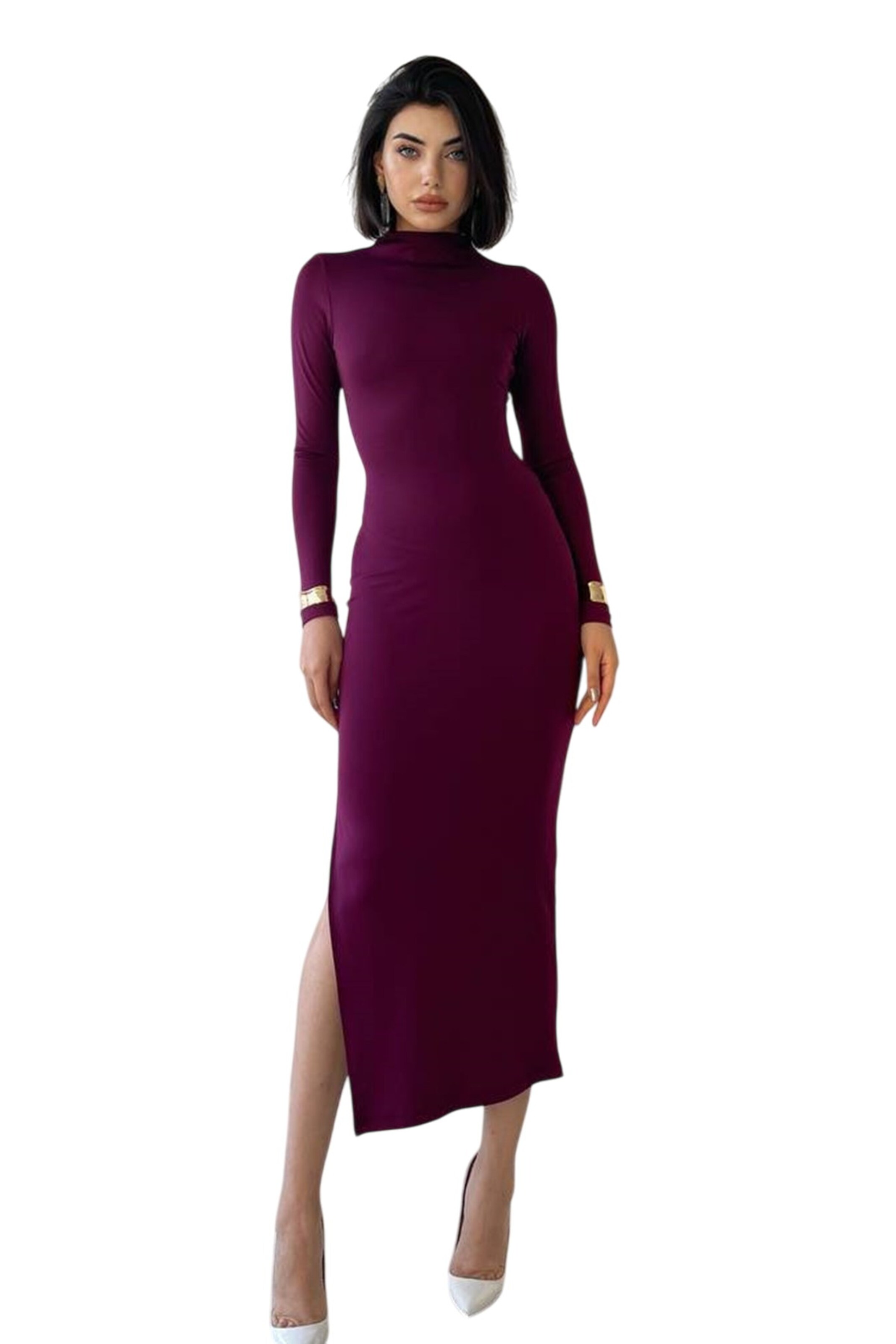 WOMAN VISION Abendkleid in Lila: Vorderseite