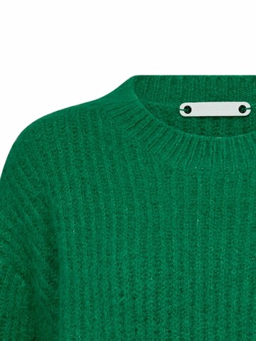 Pull-over ' CoralieCC ' co'couture en vert