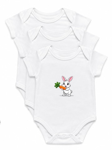 amorubi.com Dupačky/body 'Baby Hase' – bílá: přední strana