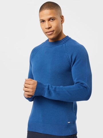 HUGO Sweater 'Sdip' in Blue: front