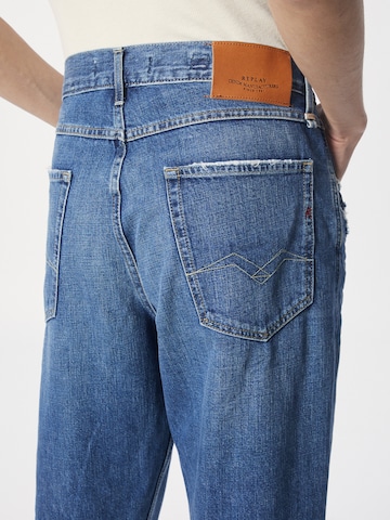 REPLAY Tapered Jeans 'SANDOT' i blå