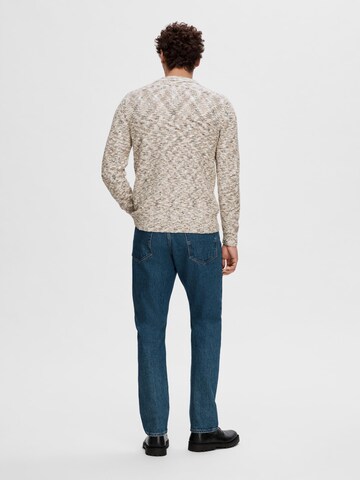 SELECTED HOMME Sweater in Beige