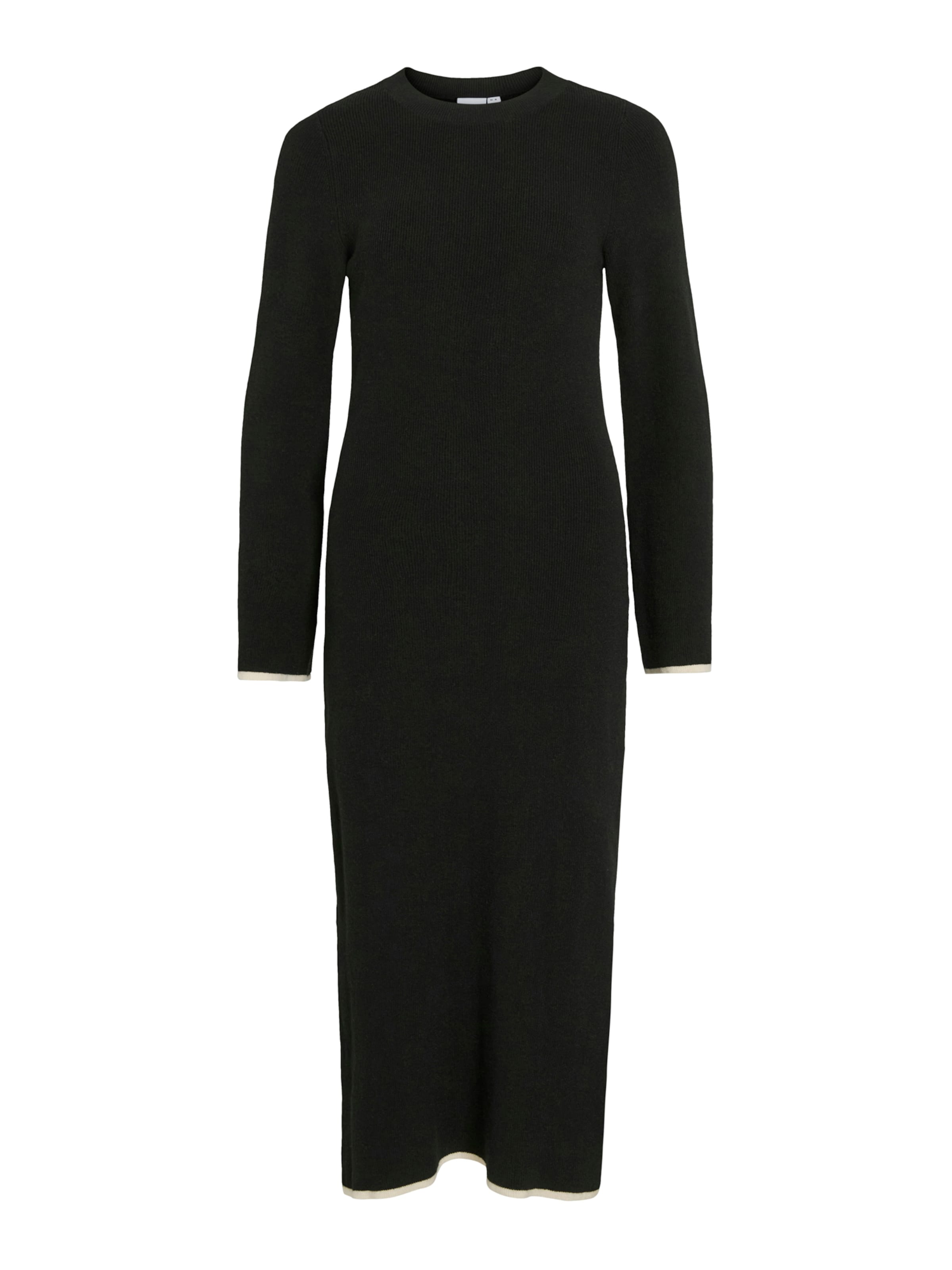 VILA Πλεκτό φόρεμα 'VIKerry' σε μαύρο: μπροστά