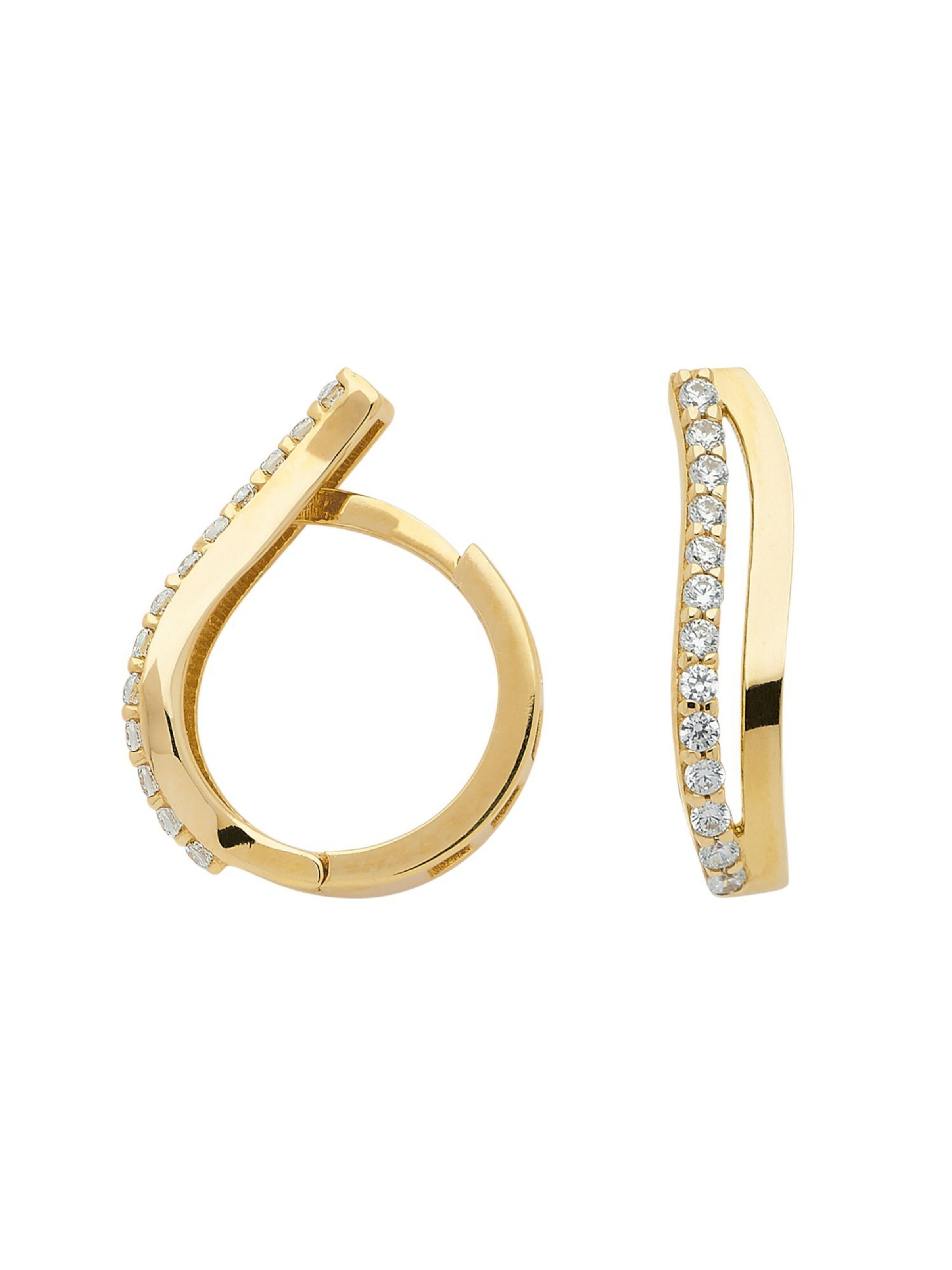 Adelia´s Ohrringe in Gold: Vorderseite