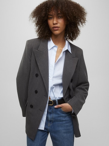 Pull&Bear Blazer | črna barva: sprednja stran