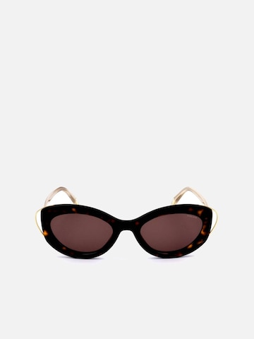POLICE Zonnebril 'Police SPL938 Shiny full blue/full light blu 52/20/140 Women Sunglasses' in Bruin: voorkant
