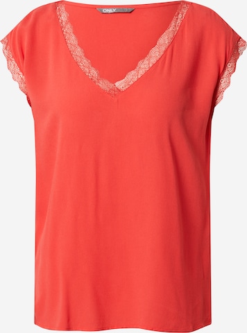 ONLY - Blusa 'Jasmina' en rojo: frente