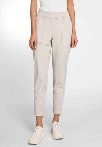 Regular Pantalon chino Basler en gris : devant