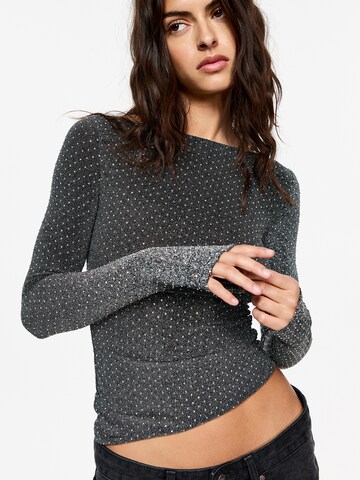 Pull&Bear Shirt in Silver