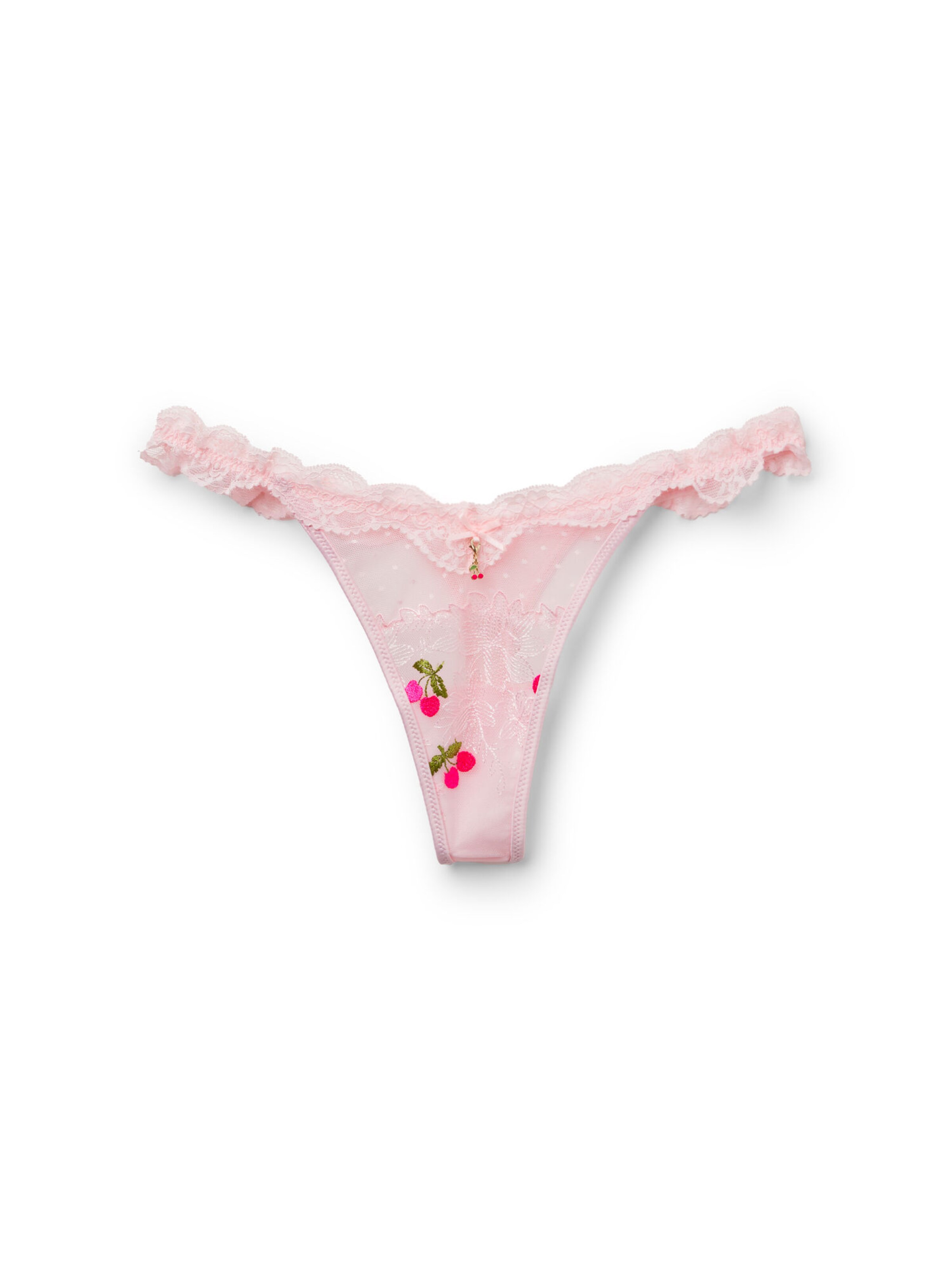 INTIMISSIMI Thong 'Cherry Baby' in Pink: front