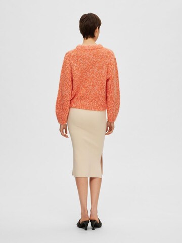 SELECTED FEMME Pullover i orange