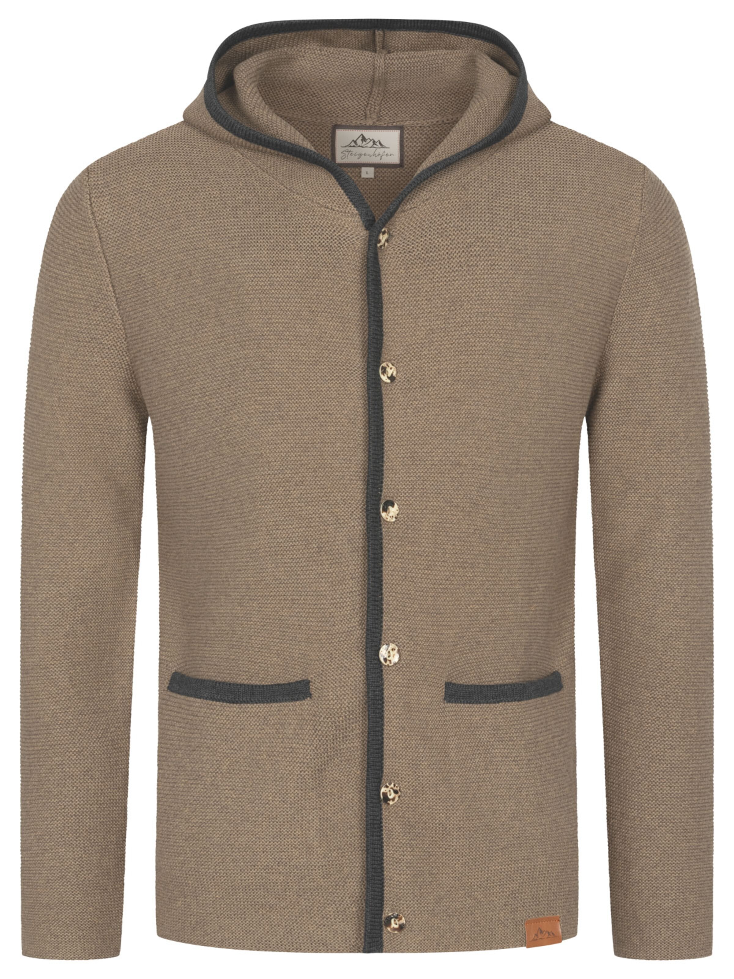Steigenhöfer Knit Cardigan 'Max' in S in Brown, Item view