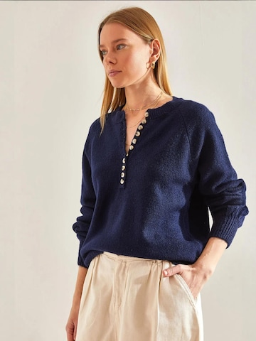 Pull-over Bianco Lucci en bleu