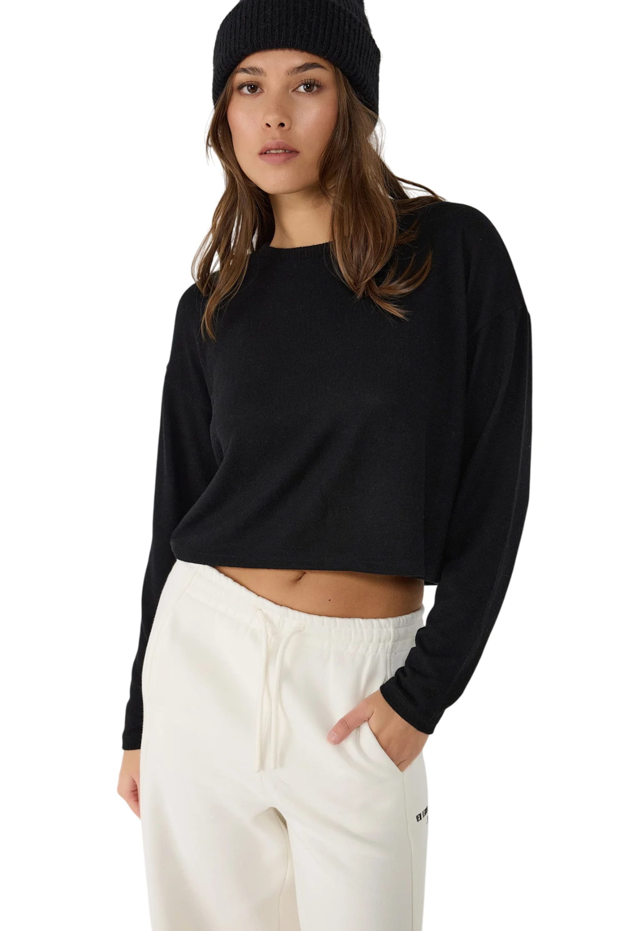 No Matter What Pullover in Schwarz: Vorderseite