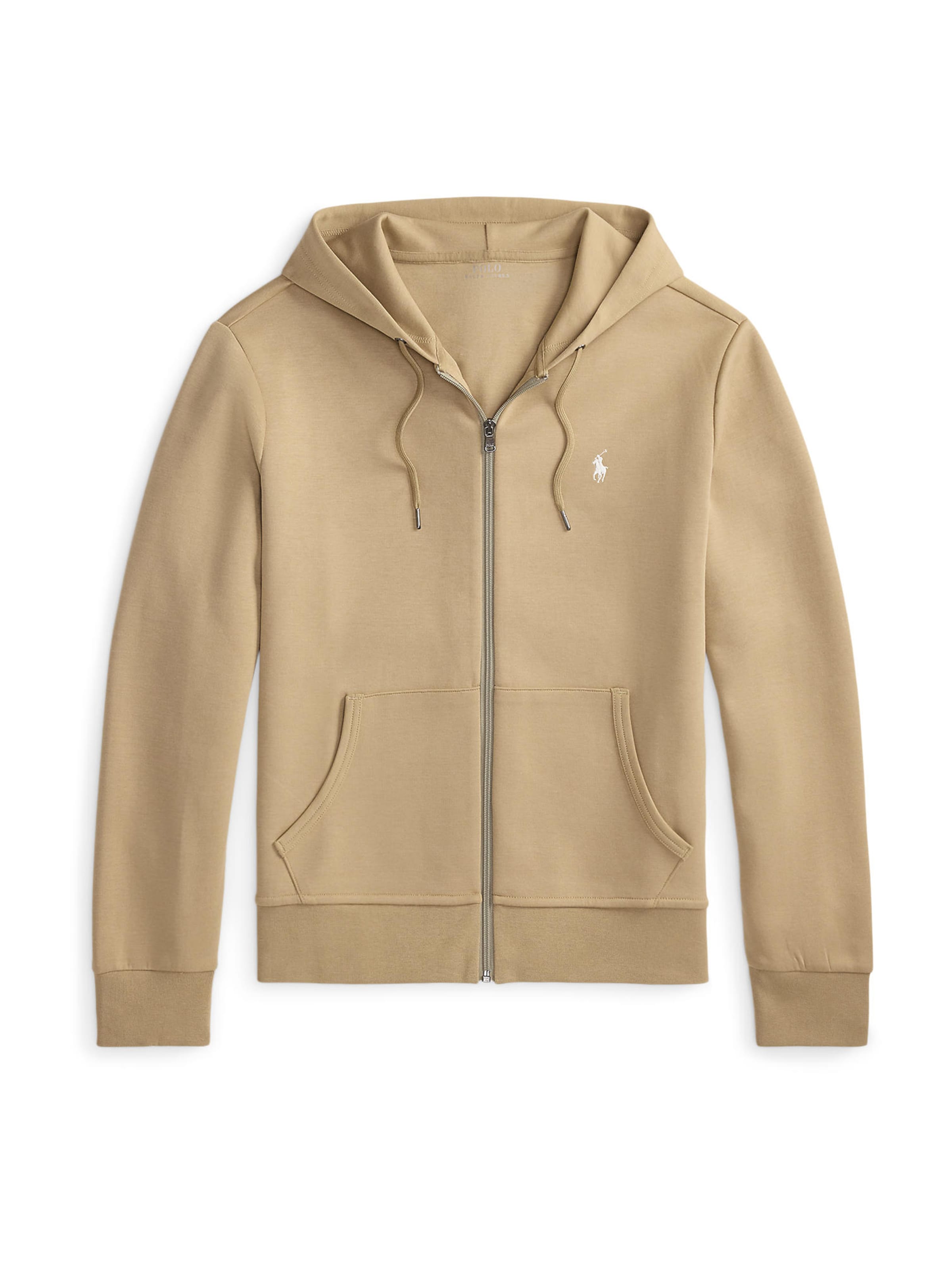 Veste de survêtement Polo Ralph Lauren en beige : devant